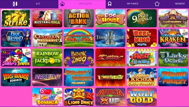 wizard slot table games